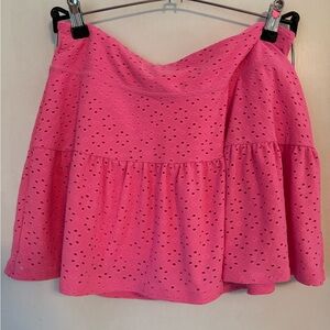 Lilly Pulitzer Luxletic Havana Pink Match Point Eyelet Skort